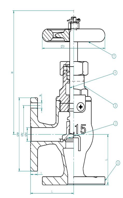 Jis F Bronze K Screw Down Check Angle Valves Marine Valve And