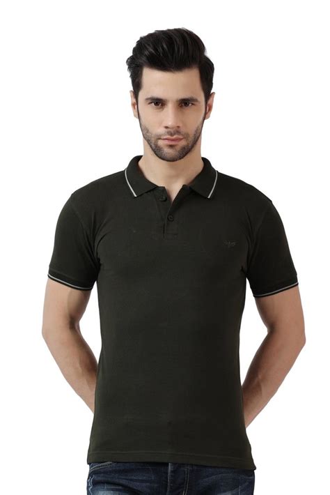 Plain Mens Black Polo Neck T Shirt For Men At Rs 150piece In New Delhi Id 26340065097