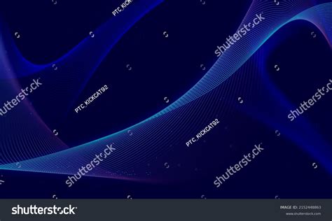 Abstract Wave Technology Background Blue Light Stock Illustration ...