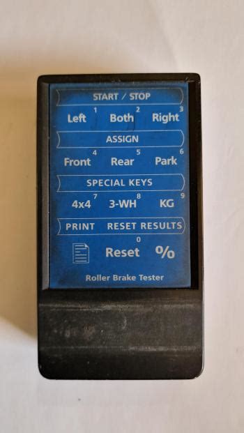 Roller Brake Tester Remote Control Repair