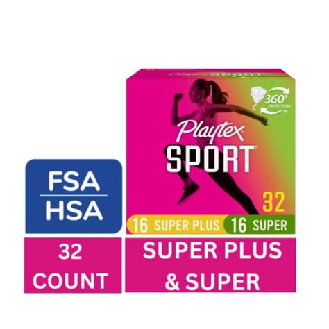 Playtex Sport Tampons Duo Pack Super Super Plus Absorbency Unscented