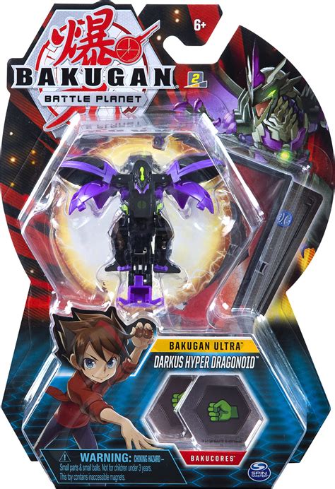 Bakugan Ultra, Darkus Hyper Dragonoid, 3-inch Collectible Action Figure ...