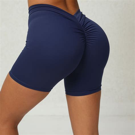 Womens Booty Shorts High Waisted Yoga Shorts Ruched Butt Lifting Sports Gym Workout Running Hot