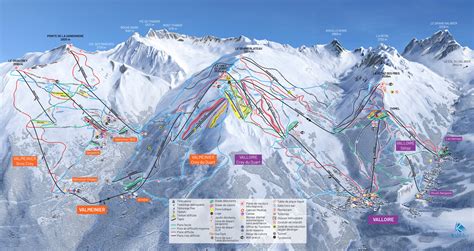 Plan Des Pistes Domaine Skiable Valloire Galibier Thabor