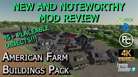 American Farm Building Pack Mod Review Farming Simulator Youtube