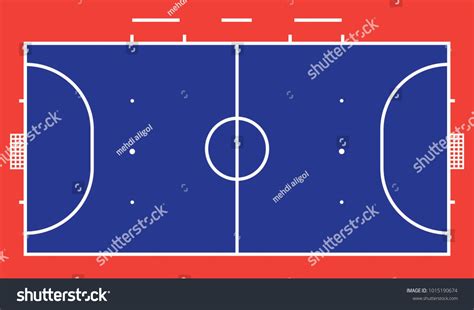 Futsal Court Field Top View Proper Stock Vector (Royalty, 54% OFF