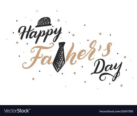 Happy Fathers Day Typography Design Royalty Free Vector