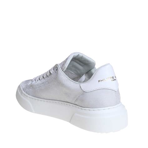 Philippe Model Outlet: Sneakers women | Sneakers Philippe Model Women Silver | Sneakers Philippe ...