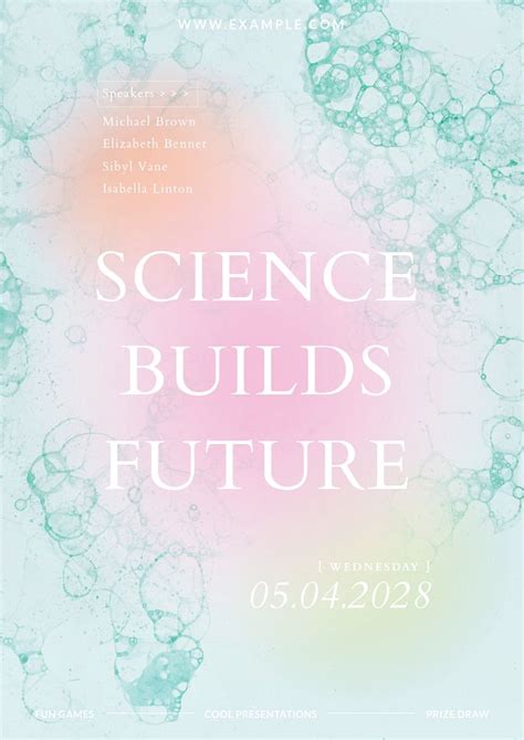 Science event poster template, editable | Free Editable Template - rawpixel