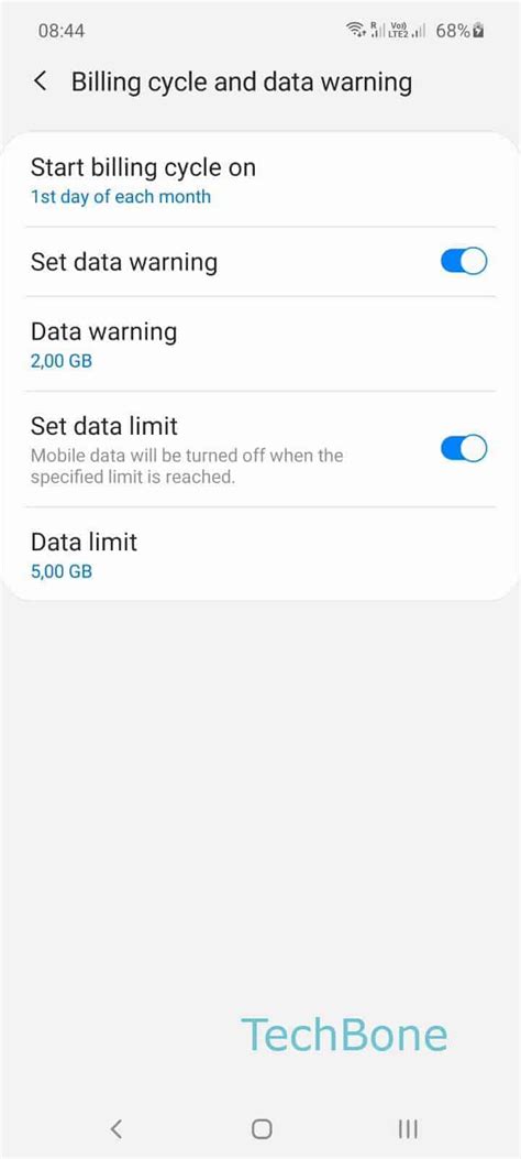 How To Enable Or Disable Data Warning Samsung Manual Techbone