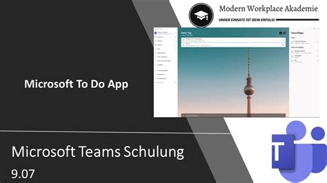 9 07 Microsoft Teams Schulung Task Microsoft To Do App YouTube