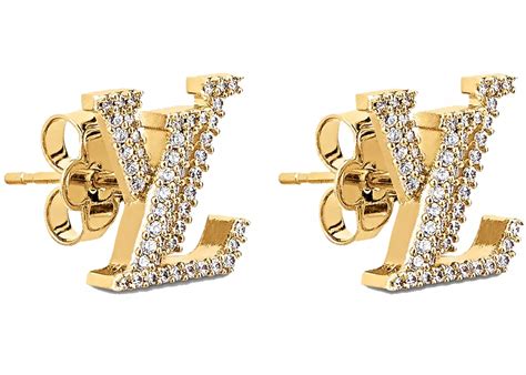 Louis Vuitton Lv Iconic Earrings Gold Rhinestone Artofit