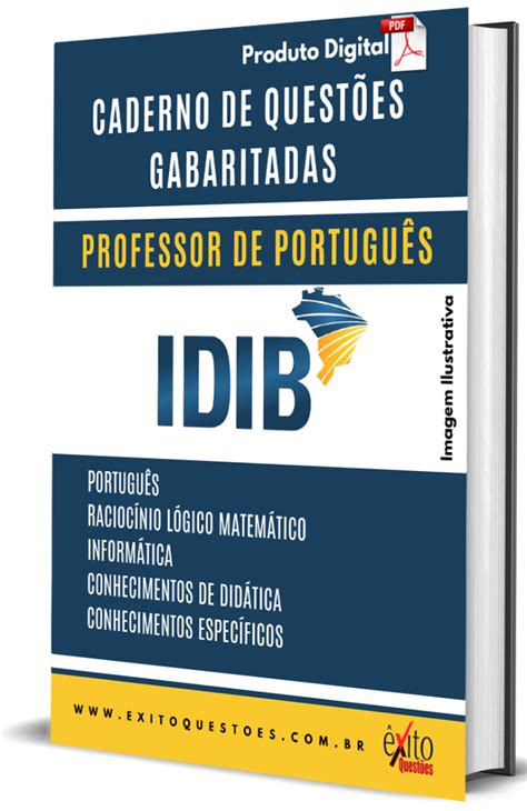 Caderno De QuestÕes Gabaritadas Professor De PortuguÊs Idib Êxito