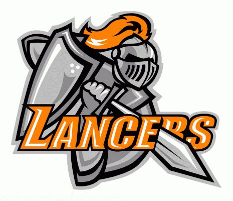 Omaha Lancers hockey logo from 2007-08 at Hockeydb.com