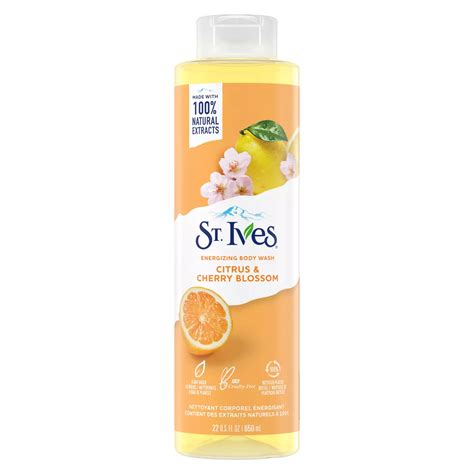 St Ives Energizing Body Wash Citrus And Cherry Blossom Shop Body