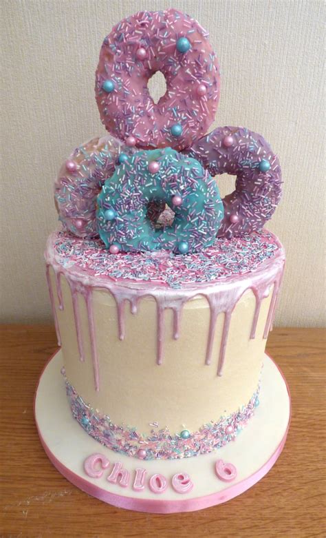 Donut And Sprinkles Drip Birthday Cake Susie S Cakes