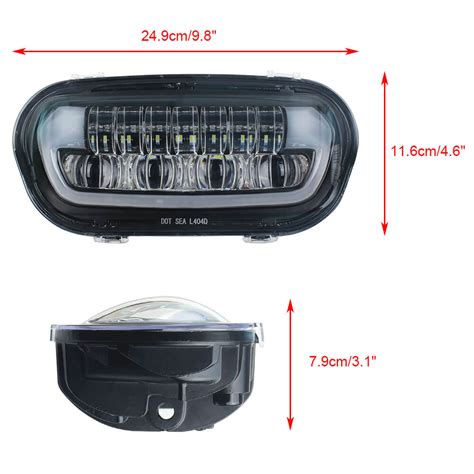 Harley Softail Fat Bob 114 Fxfb Fxfbs 2018 2024 Led Headlight Projecto Pazoma