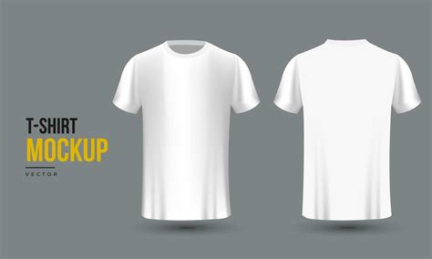 White t-shirts mockup 24469668 Vector Art at Vecteezy