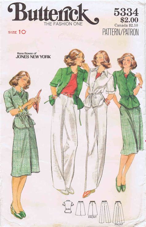 S Misses Designer Jacket Skirt Pants Rena Rowan Of Jones New York