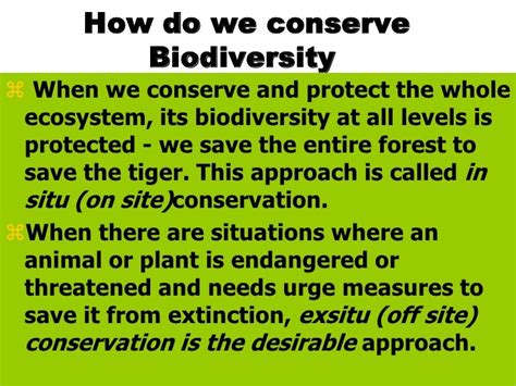 Biodiversity Conservation