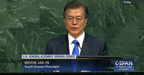 South Korean President Moon Remarks At Un General Assembly C