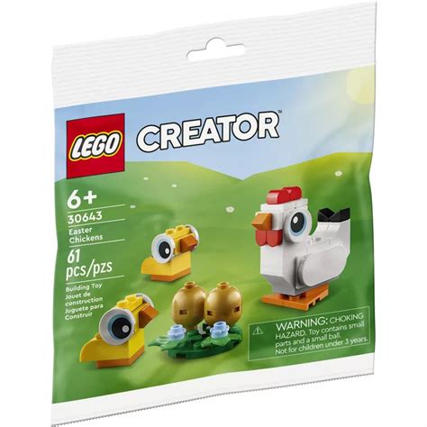 Lego Fun Play Build Easter Chicken Polybag Set 30643