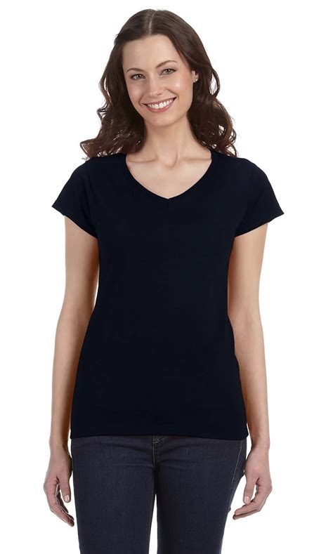 Gildan The Gildan Ladies Softstyle 45 Oz Fitted V Neck T Shirt