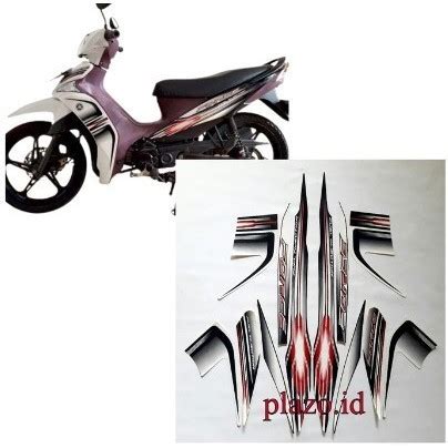 Jual STIKER STRIPING BODY MOTOR YAMAHA VEGA FORCE 2014 FI PUTIH POLET