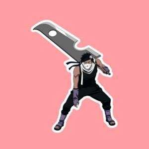 Zabuza Momochi Laptop Sticker PureArtz