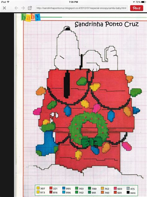 Snoopy Xmas 2 Cross Stitch Patterns Christmas Cross Stitch