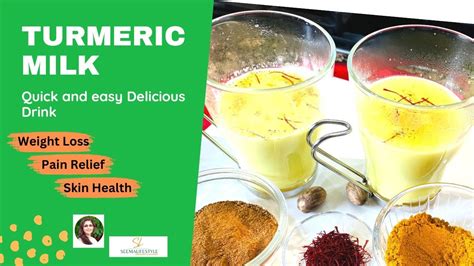 Turmeric Milk Recipe Golden Milk Turmeric Latte Boost Immune System Haldi Doodh Youtube