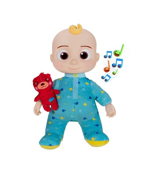 Cocomelon Official Musical Bedtime Jj Doll Soft Plush Body Macys