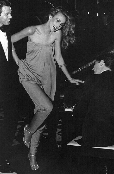 Super Seventies Jerry Hall Wearing Halston 1970s