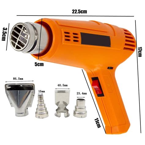 220v Heat Gun 2000w Variable Advanced Electric Hot Air Gun With Four Nozzle Attachments Power