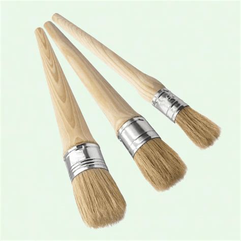 Chalk Paint Wax Brush Set Pcs Natural Bristle Furniture Paint