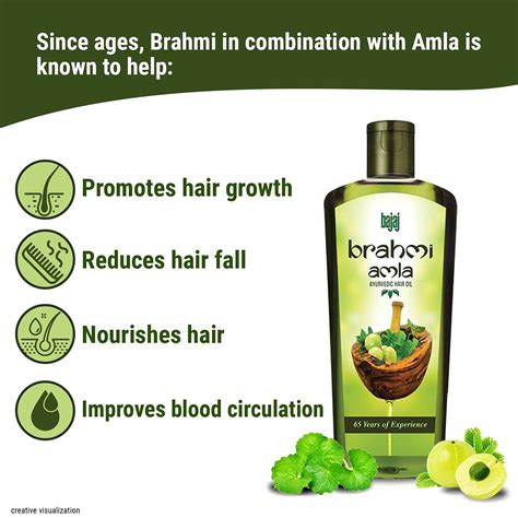 Bajaj Brahmi Amla Hair Oil 400ml Enriched With Ayurvedic Brahmi