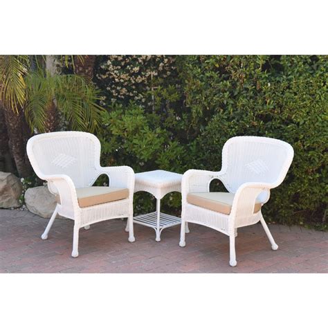 3 Piece White Patio Furniture Set Patio Furniture