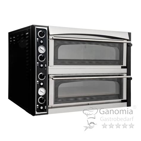 Doppelkammer Pizzaofen Master Vollschamott 8 X 35 Cm GANOMIA