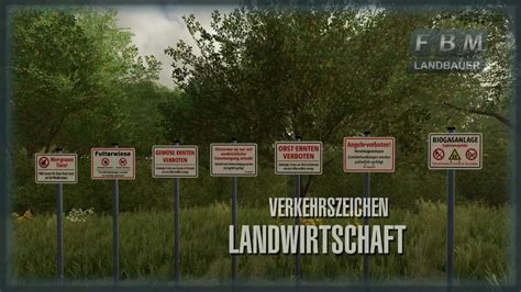 Verkehrszeichen Landwirtschaft V Mod Landwirtschafts Simulator