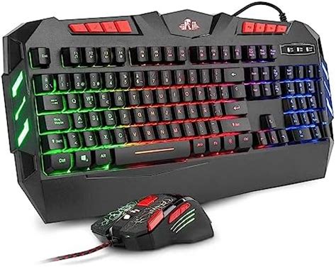 Rii RK900 Gaming Combo de Teclado y 4 dpi Ratón con Cable Gran tamaño