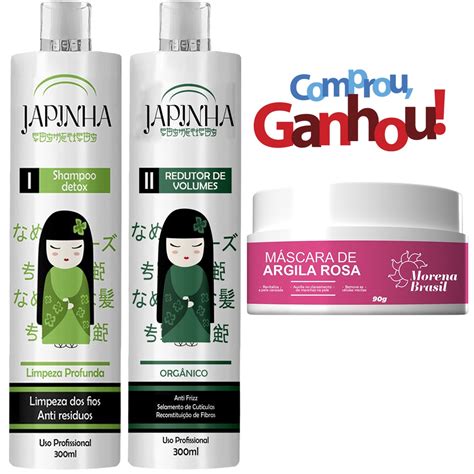 Kit Progressiva Organica Japonesa 300ml Japinha Cosmeticos Shopee