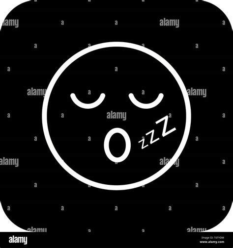 Illustration Sleep Emoji Icon Stock Photo Alamy