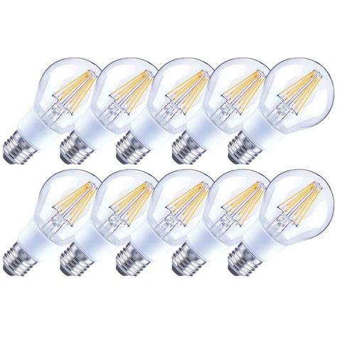 10 X Arteko LED Filament Leuchtmittel Birne A60 5 5W 50W E27 Klar 6