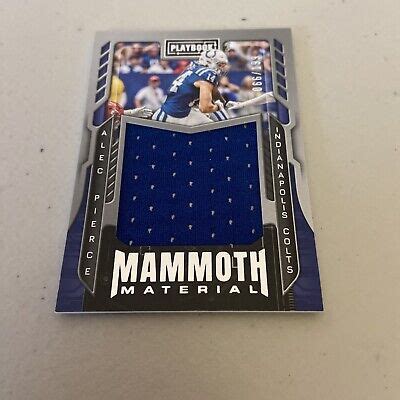 Panini Playbook Mammoth Materials Alec Pierce Ebay