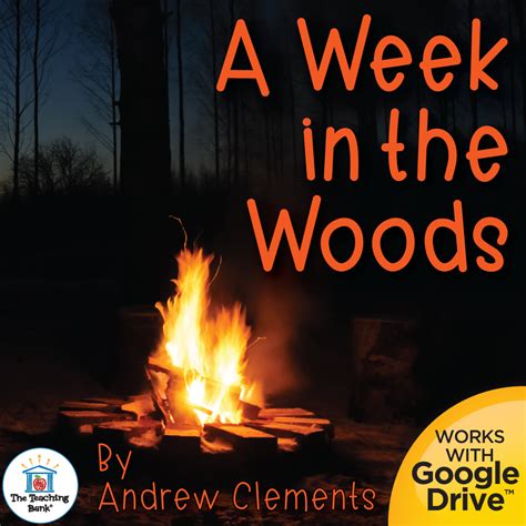 A Week In The Woods Novel Study Google Drive And Printable Versions