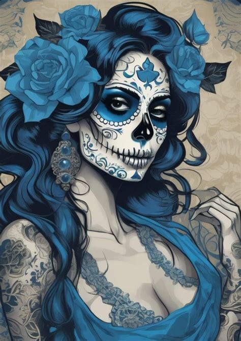 Pin by eric casias on Sugar skull | Colorful skull art, Sugar skull art ...