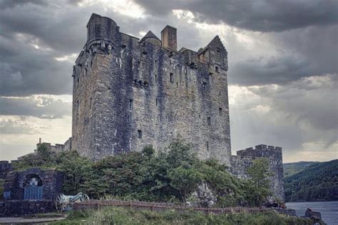 Majestic View Of Eilean Donan Castle In The Highlands Of Scotland Stock