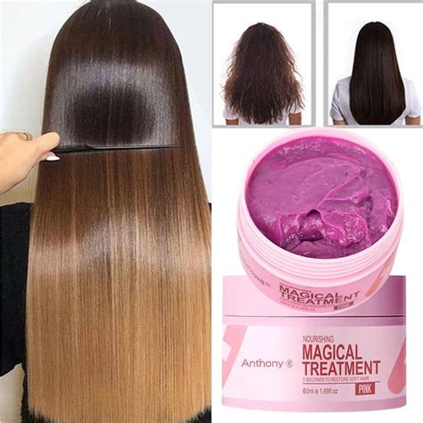 60ml Magical Hair Mask 5 Seconds Repair Damage Frizzy Soft Smooth Shiny Hair Deep Moisturize