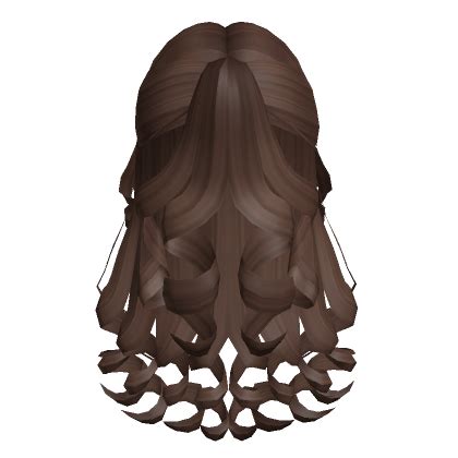 Curly Cottage Core Updo In Brown Roblox Item Rolimon S