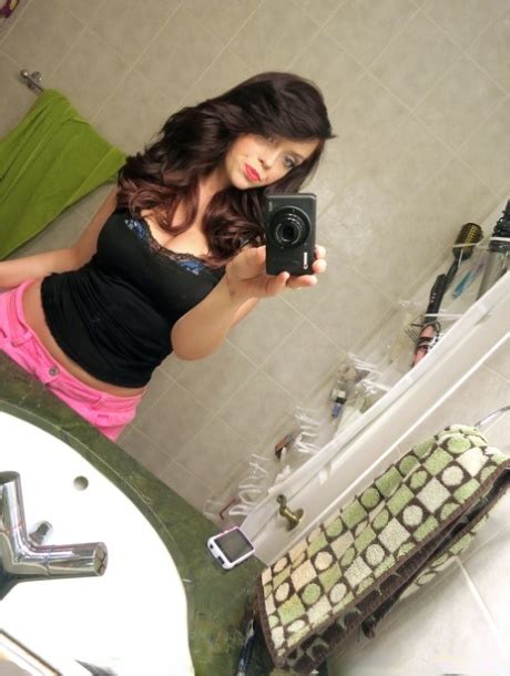 Alluring Brunette Teen Takes Selfies Of Natural Big Tits Before POV Titty Fuck CoedCherry